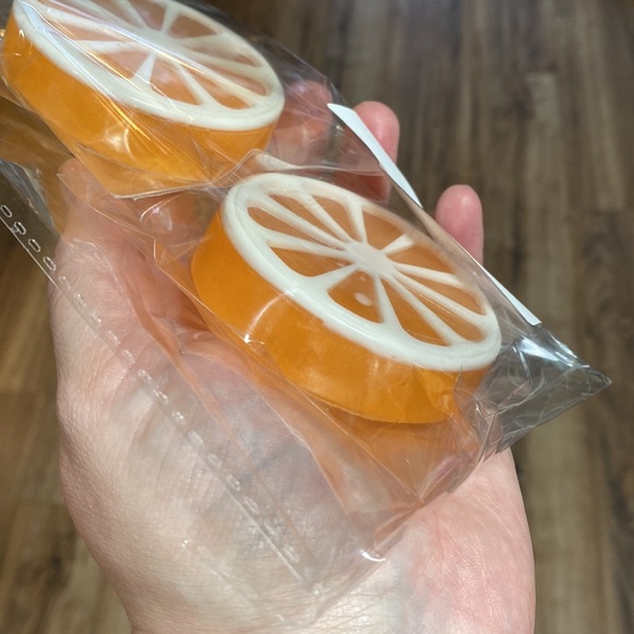 2 Bars of Orange Citrus Rounds Handmade Soap  ( PRICE IS FIRM ) - Picture 4 of 4
